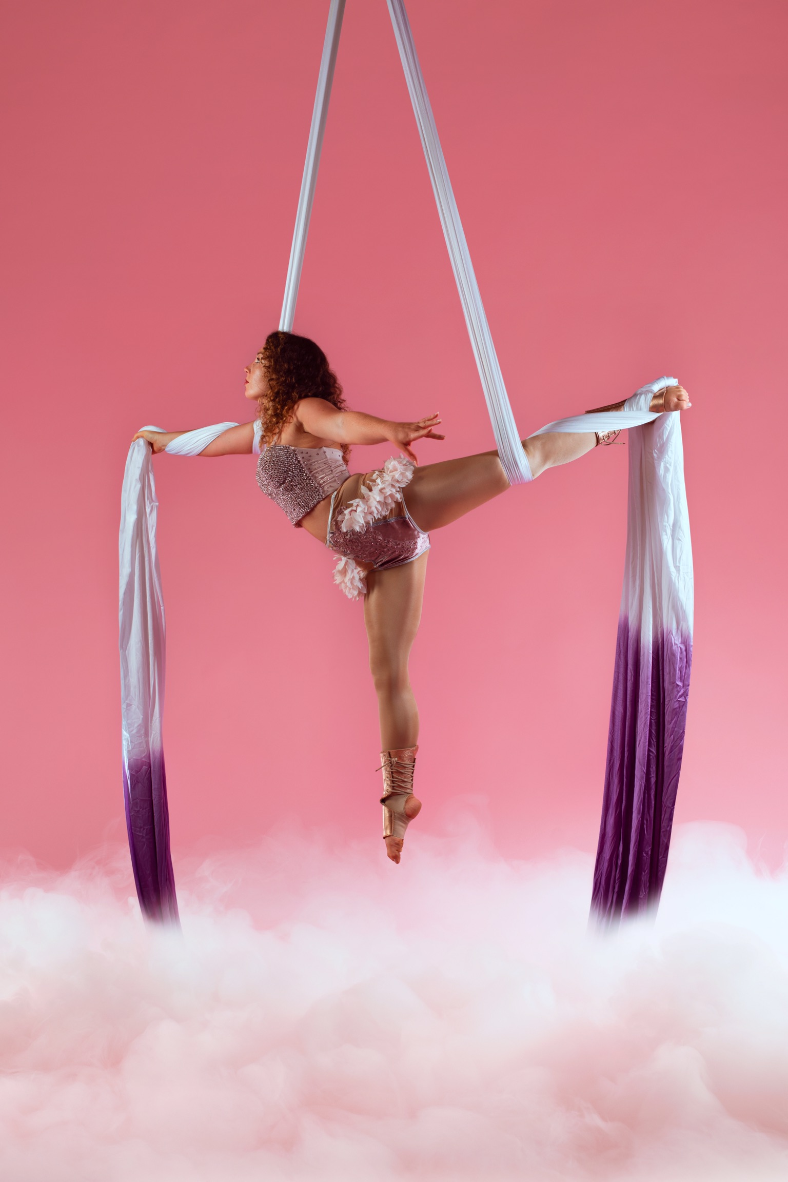 aerial silks, aerial hoop and aerial hammock., Rockys Entertainment, event management goa, Rockys Entertainment artist